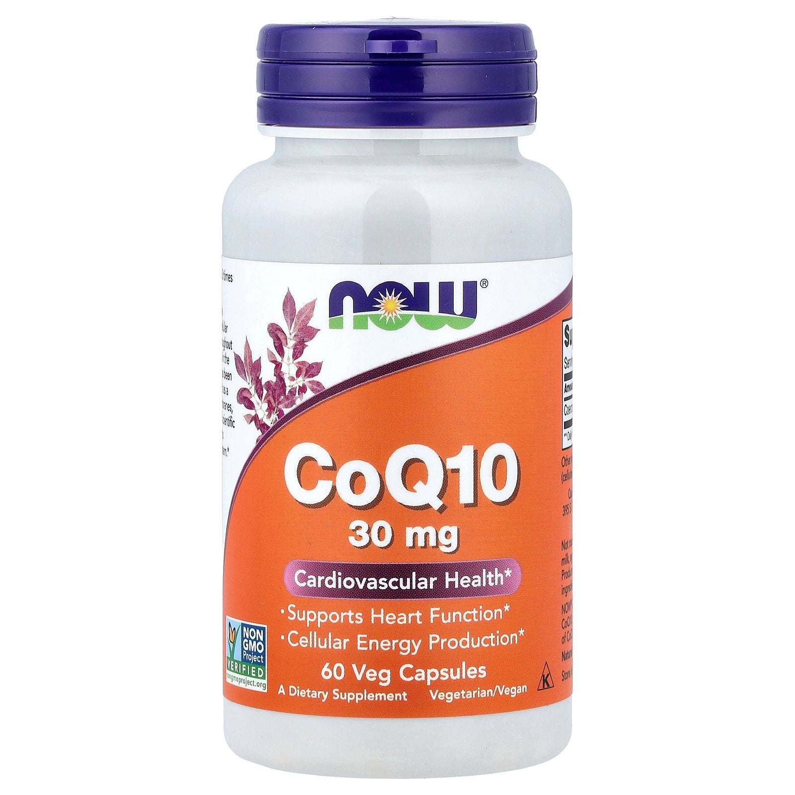 NOW Foods, CoQ10, 30 mg, 60 Veg Capsules