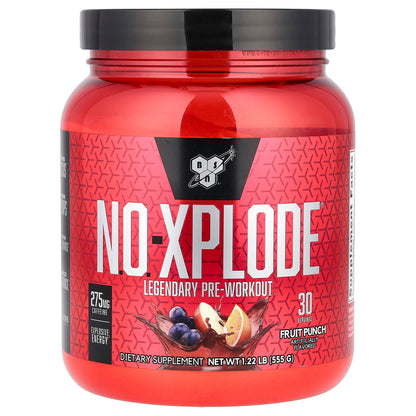 BSN, N.O.-Xplode®, Legendary Pre-Workout, Fruit Punch, 1.22 lbs (555 g)