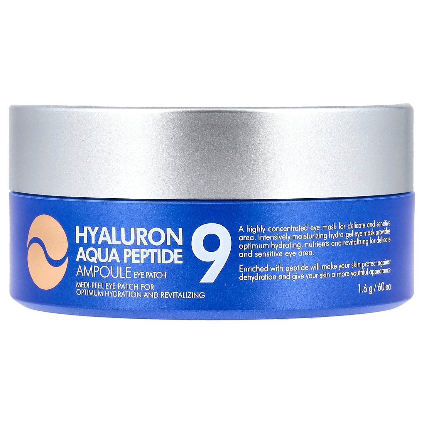 Medi-Peel, Hyaluron Aqua Peptide 9, Ampoule Eye Patch, 60 Patches, 1.6 g Each