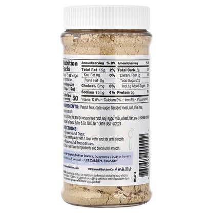 Peanut Butter & Co., Peanut Protein Powder, Flax & Chia, 6.5 oz (184 g)