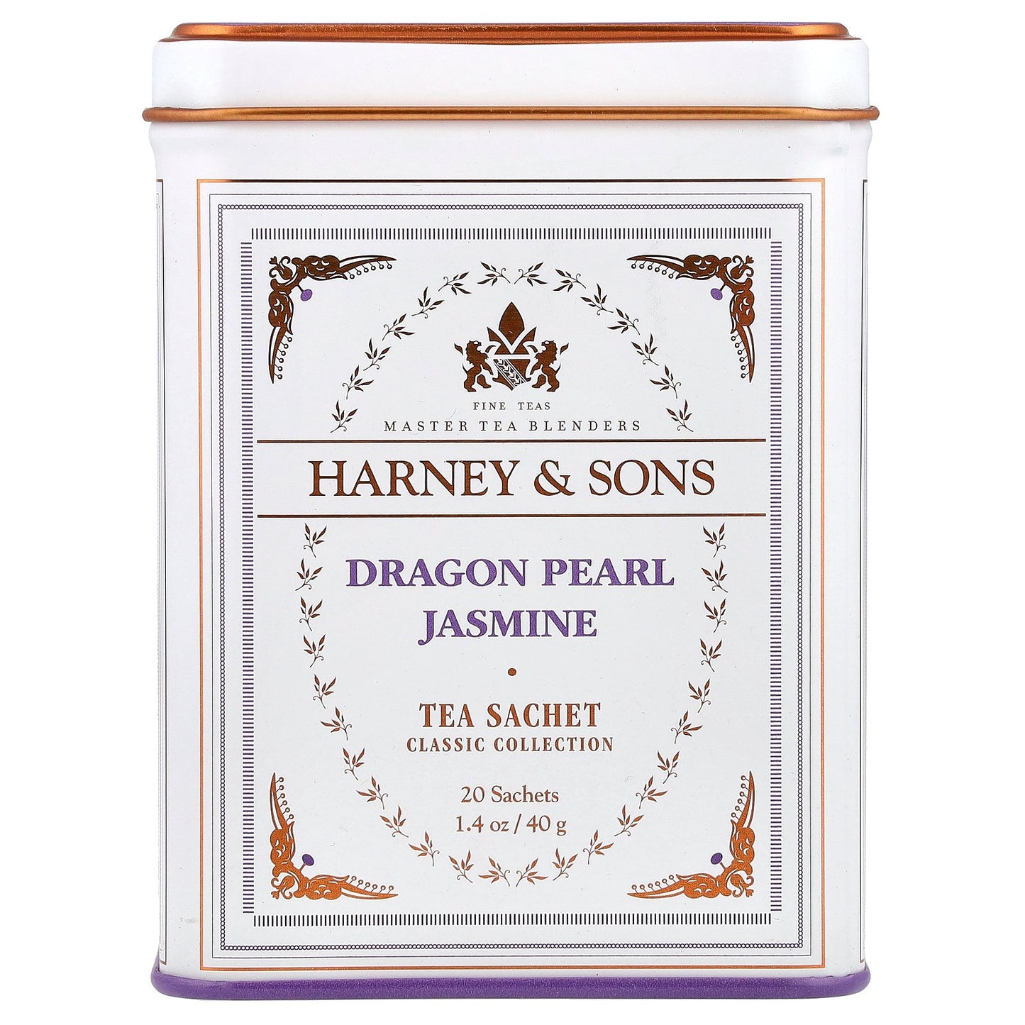 Harney & Sons, Classic Collection, Dragon Pearl Jasmine, 20 Tea Sachets, 1.4 oz (40 g)