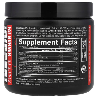 JNX Sports, The Ripper, Fat Burner, Watermelon Candy, 5.4 oz (153 g)
