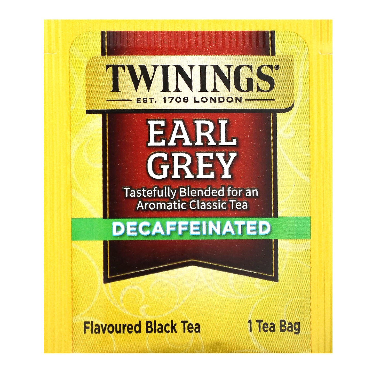 Twinings, Flavored Black Tea, Earl Grey, Decaffeinated, 20 Tea Bags, 1.23 oz (35 g)