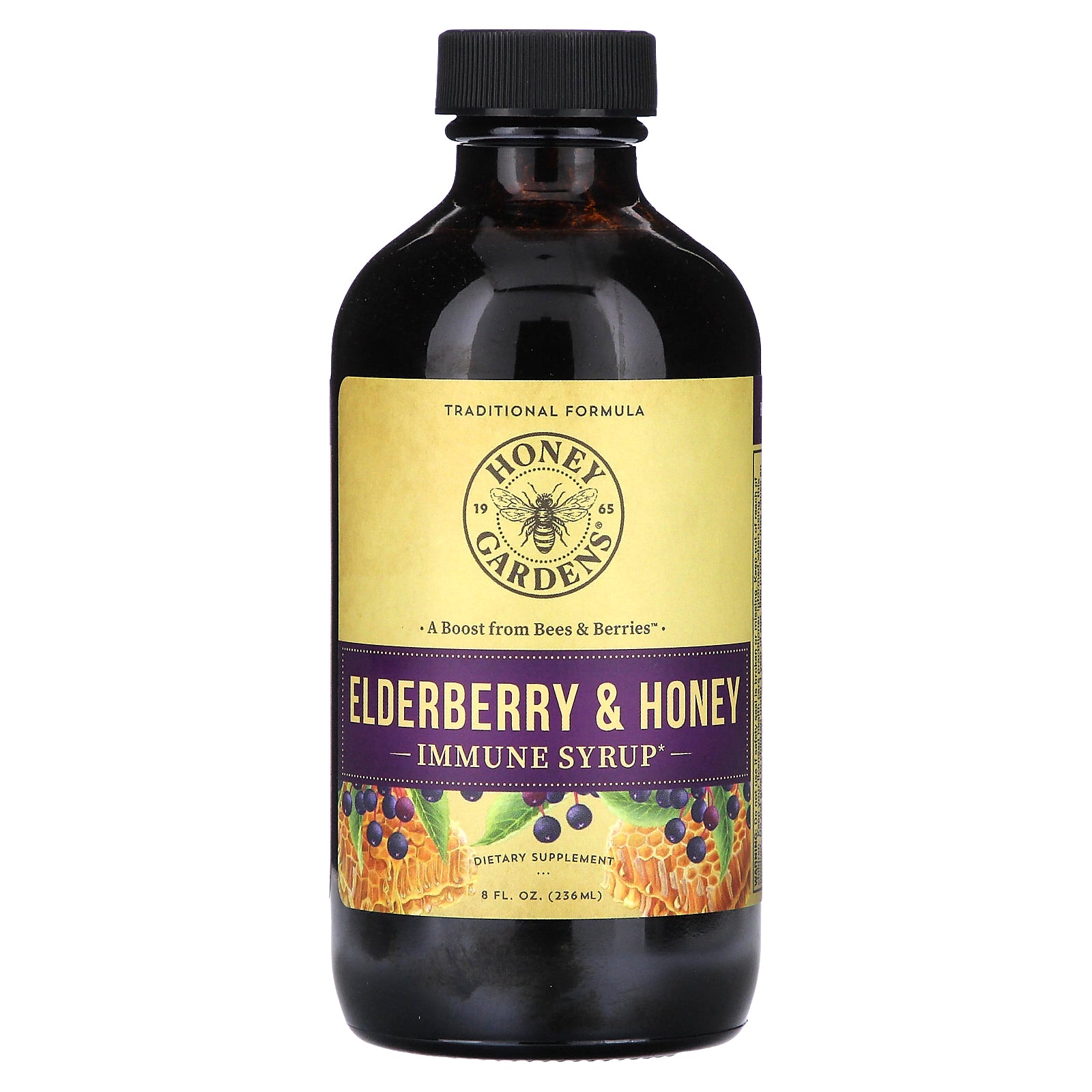 Zand, Immune Syrup, Elderberry & Honey , 8 fl oz (236 ml)