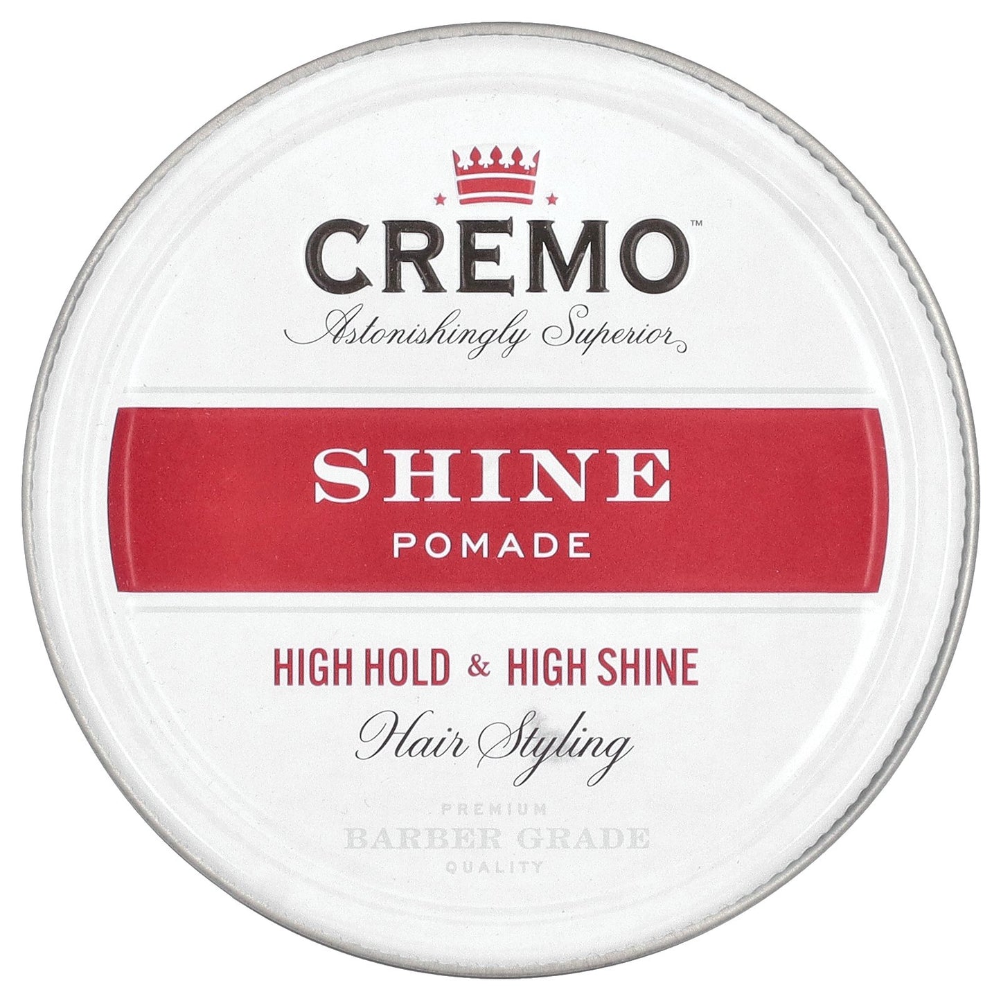 Cremo, Shine Pomade, High Hold & High Shine, 4 oz (113 g)