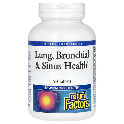 Natural Factors, Lung, Bronchial & Sinus Health, 90 Tablets