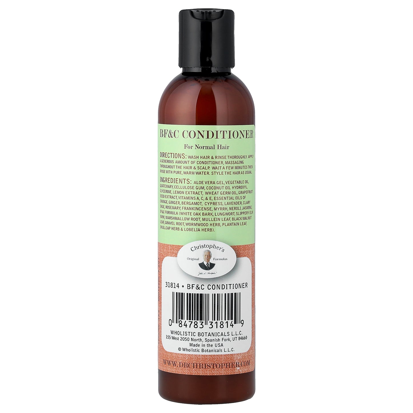 Christopher's Original Formulas, BF & C Conditioner, For Normal Hair, 8 fl oz (236 ml)