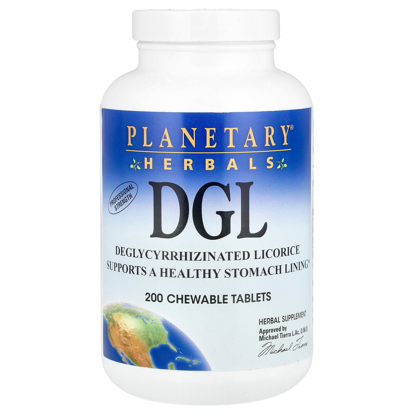 Planetary Herbals, DGL, 380 mg, 200 Chewable Tablets