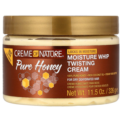 Creme Of Nature, Moisture Whip Twisting Cream, 100% Pure Honey, 11.5 oz (326 g)