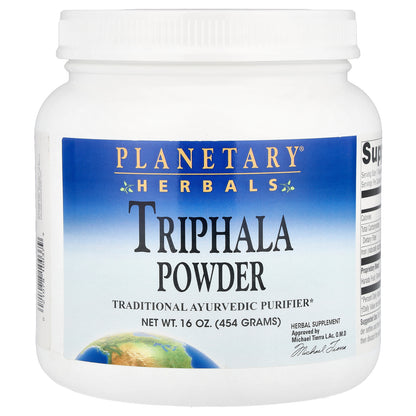 Planetary Herbals, Triphala Powder, 16 oz (454 g)