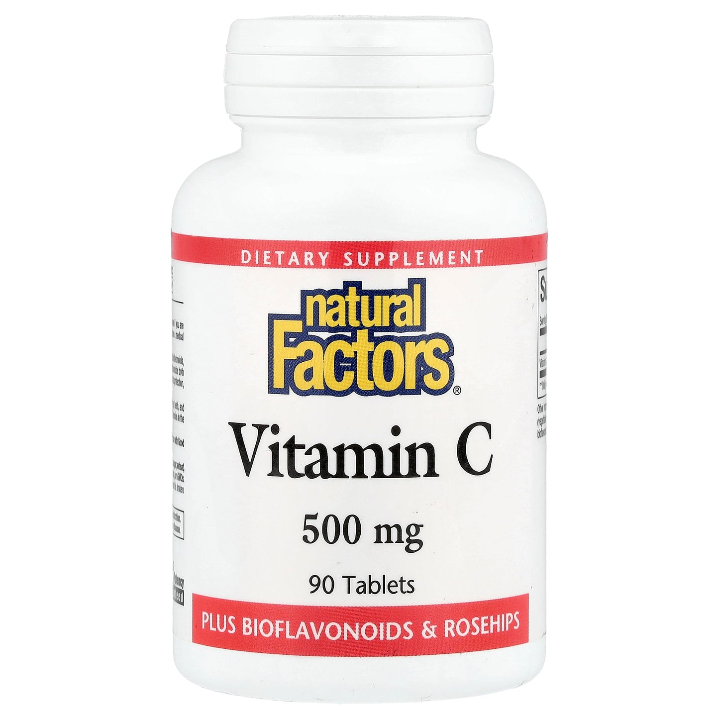 Natural Factors, Vitamin C, 500 mg, 90 Tablets