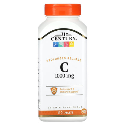 21st Century, C-1000, Prolonged Release, 1,000 mg, 110 Tablets