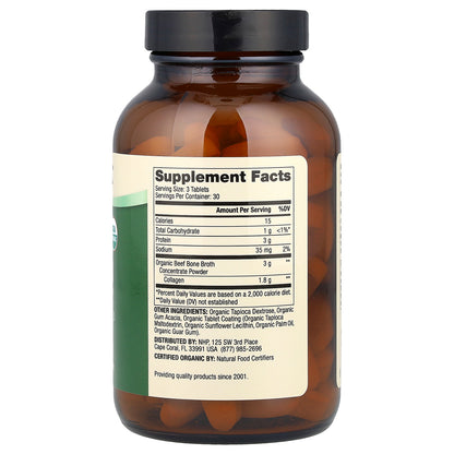 Dr. Mercola, Organic Bone Broth Collagen from Beef, 90 Tablets