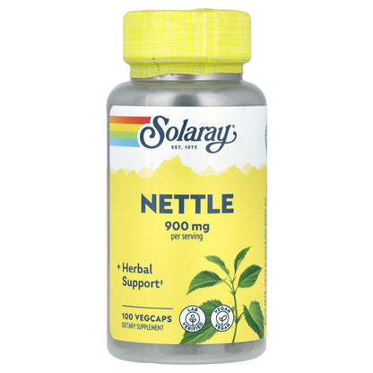 Solaray, Nettle, 900 mg, 100 VegCaps (450 mg Per Cap)