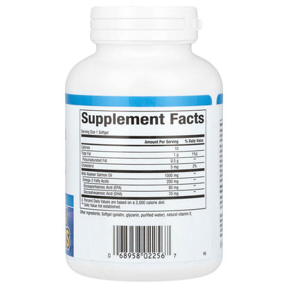 Natural Factors, OmegaFactors, Wild Alaskan Salmon Oil, 1,000 mg, 90 Softgels