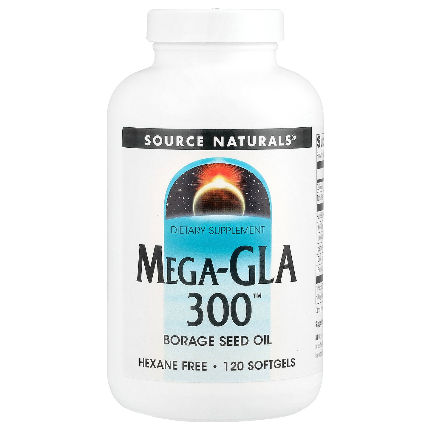 Source Naturals, Mega-GLA 300™, 120 Softgels