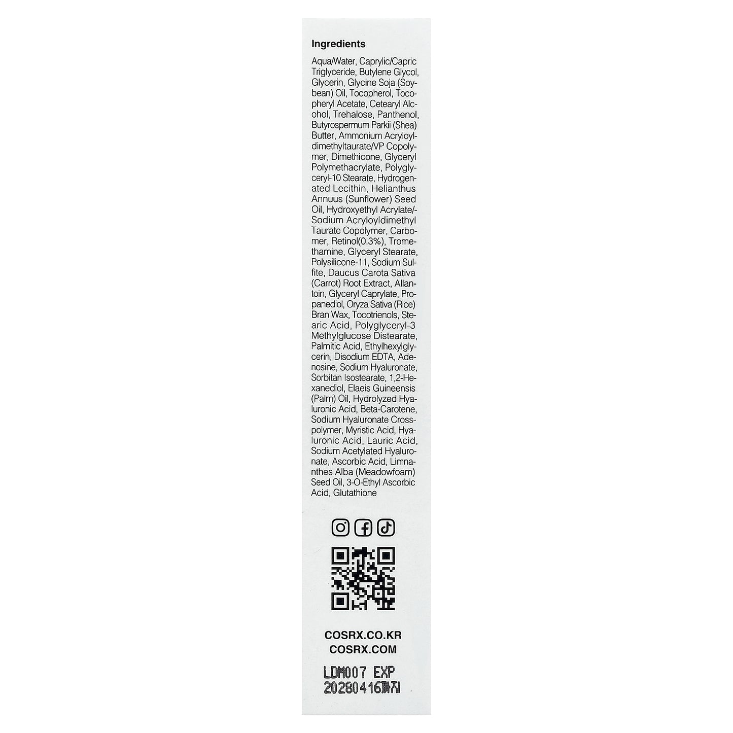 CosRx, The Retinol 0.3 Cream, 0.67 fl oz (20 ml)