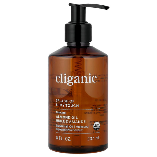 Cliganic, Organic Almond Oil, 8 fl oz (237 ml)
