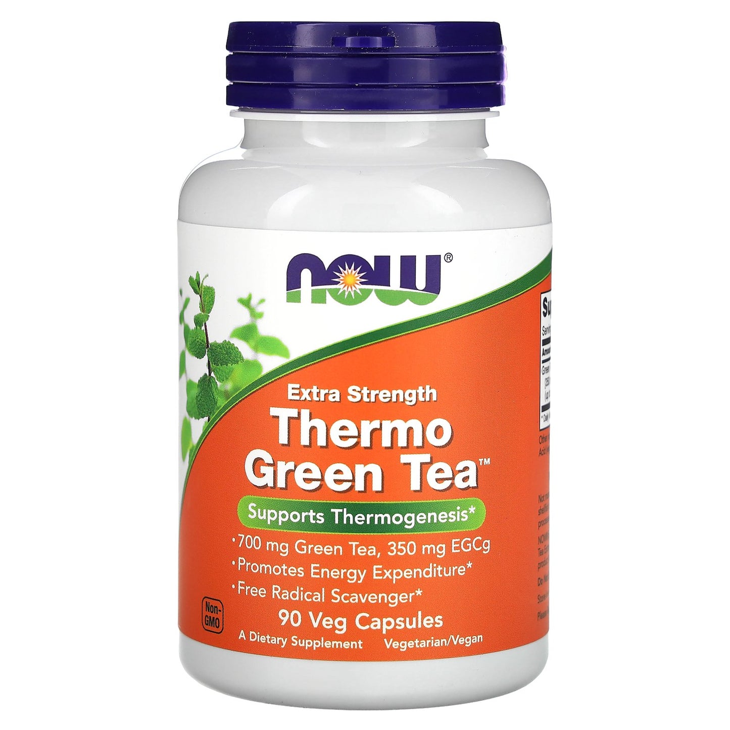 NOW Foods, Thermo Green Tea, 700 mg, 90 Veg Capsules