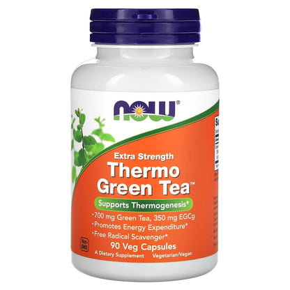 NOW Foods, Thermo Green Tea, 700 mg, 90 Veg Capsules
