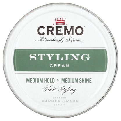 Cremo, Styling Cream, Medium Hold & Medium Shine, 4 oz (113 g)