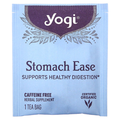 Yogi Tea, Stomach Ease, Caffeine Free, 16 Tea Bags, 1.02 oz (29 g)