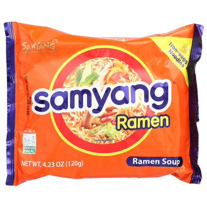 Samyang, Ramen Soup, 4 Packs, 4.23 oz (120 g) Each