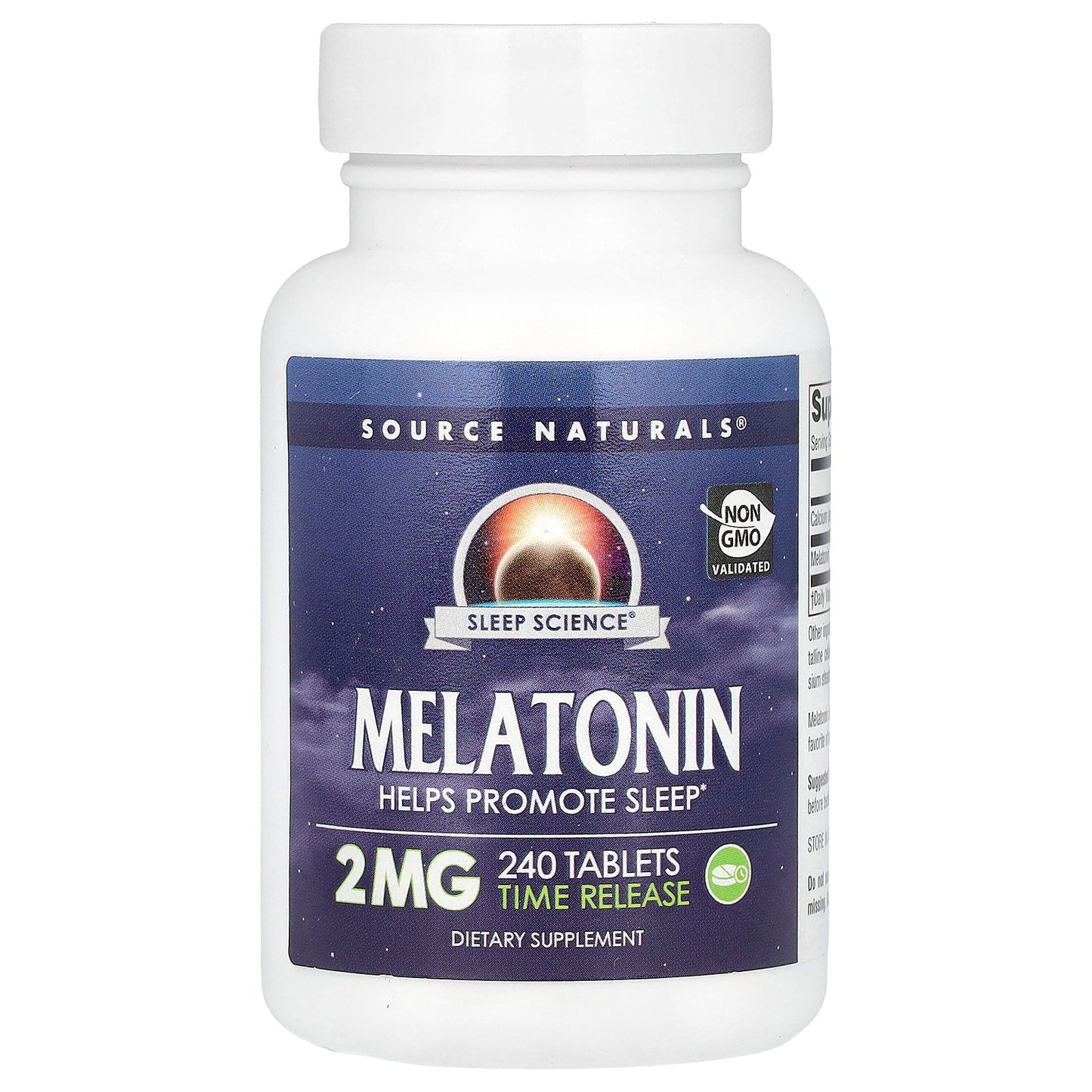 Source Naturals, Melatonin, Time Release, 2 mg, 240 Tablets