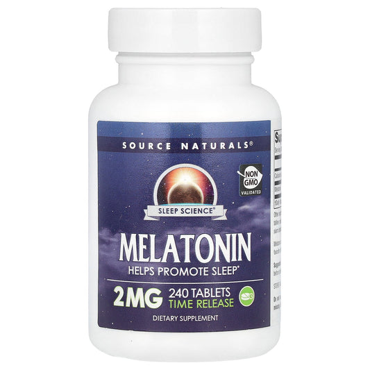 Source Naturals, Melatonin, Time Release, 2 mg, 240 Tablets