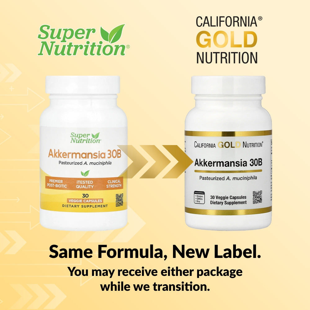 California Gold Nutrition, Akkermansia 30B, 30 Veggie Capsules (150 mg per Capsule)
