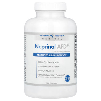 Arthur Andrew Medical, Neprinol AFD®, Advanced Fibrin Defense, 300 Capsules