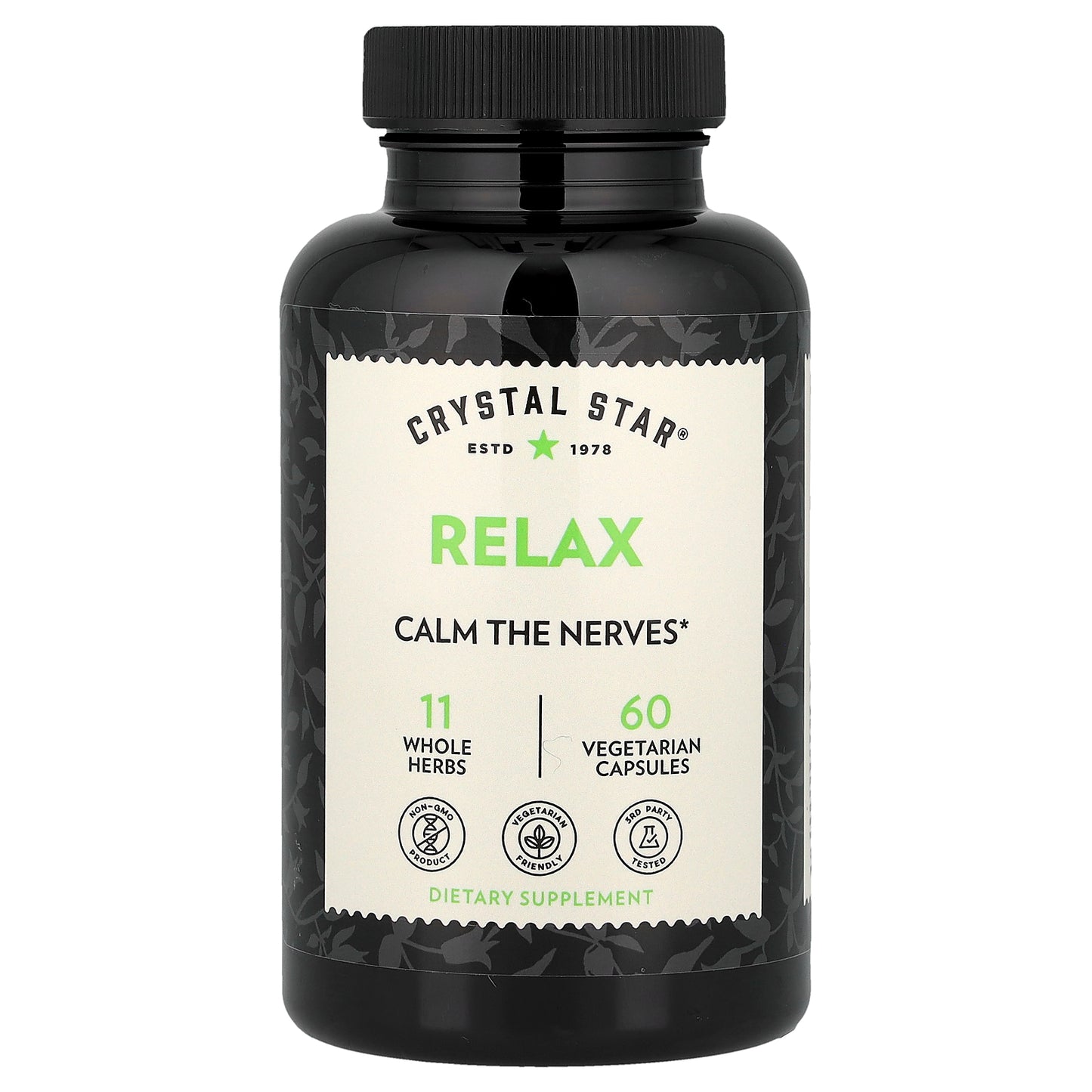 Crystal Star, Relax, 60 Vegetarian Capsules