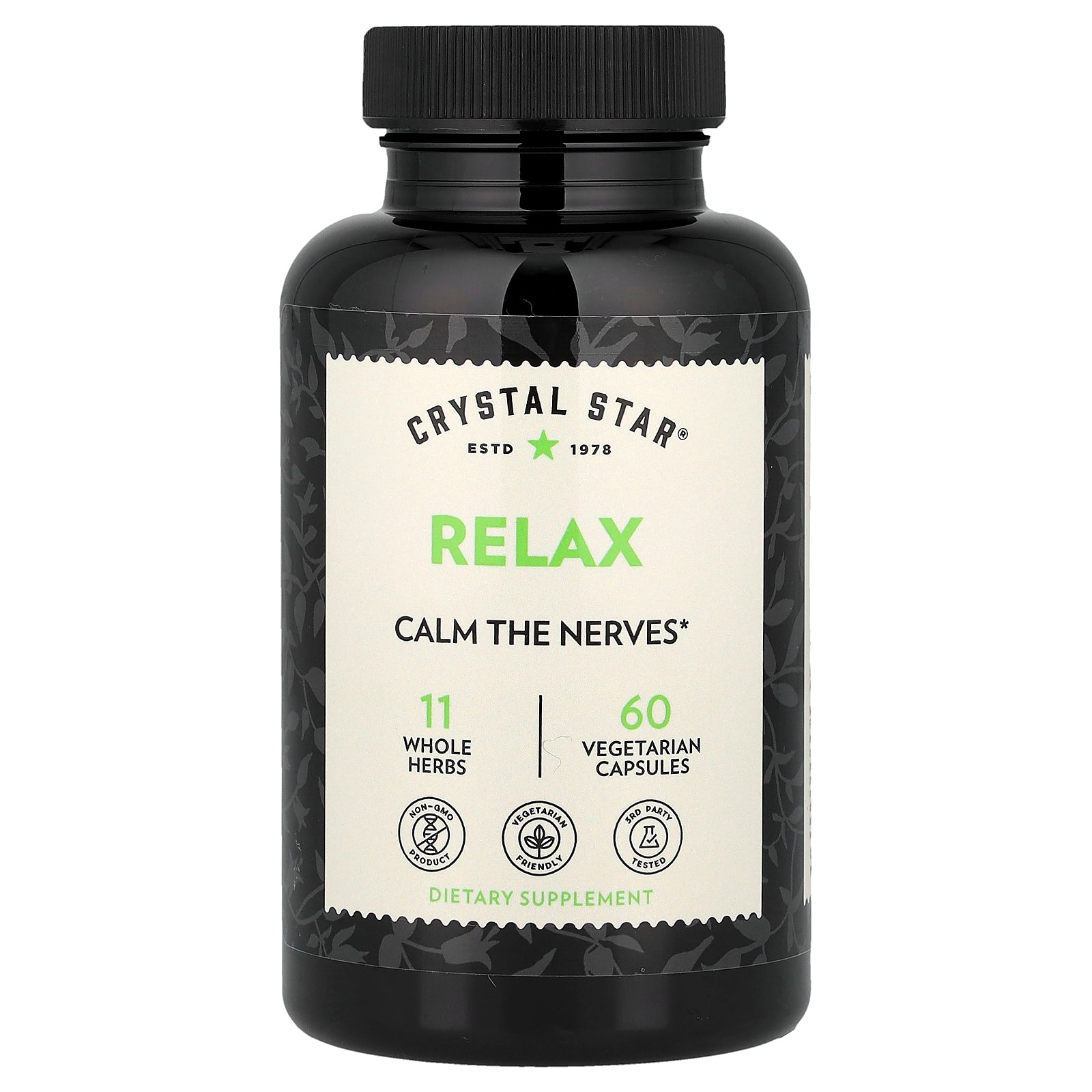 Crystal Star, Relax, 60 Vegetarian Capsules