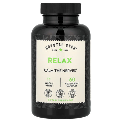 Crystal Star, Relax, 60 Vegetarian Capsules