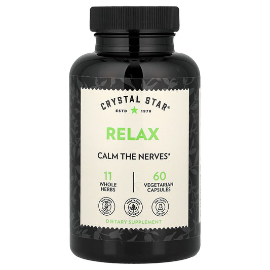 Crystal Star, Relax, 60 Vegetarian Capsules