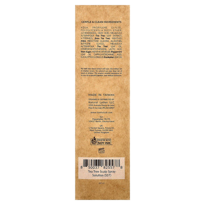 Tree To Tub, Tea Tree Scalp Spray Solution, Tea Tree & Peppermint, 3.4 fl oz (100 ml)