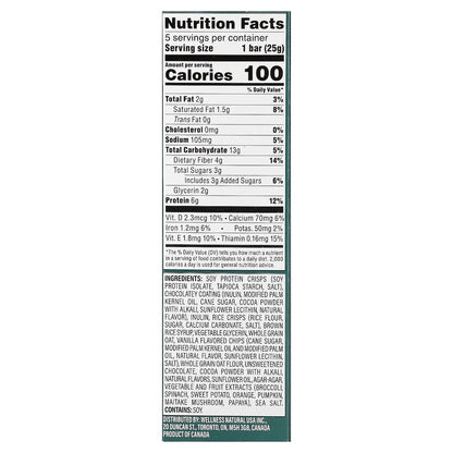 Simply Protein, Dipped Snack Bars, Cookies & Creme, 5 Bars, 0.88 oz (25 g) Each