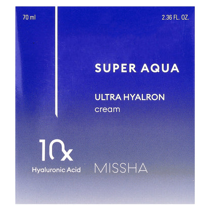 Missha, Super Aqua, Ultra Hyalron Cream, 2.36 fl oz (70 ml)