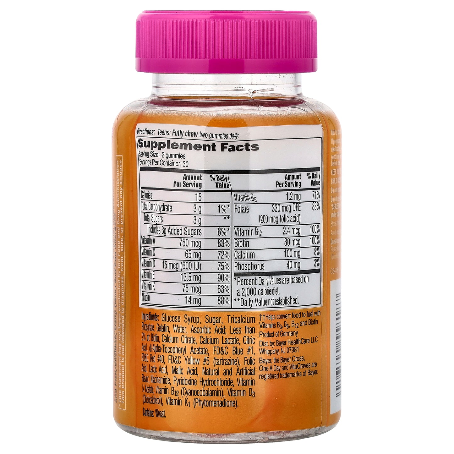 One-A-Day, For Her, VitaCraves® Teen Gummies, 60 Gummies