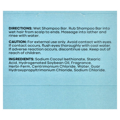 Hobe Labs, Energizer™, Hydrating Shampoo Bar, Beach Day, 4 oz (113.4 g)
