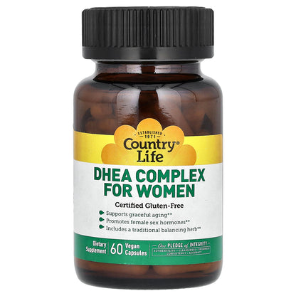 Country Life, DHEA Complex for Women, 60 Vegan Capsules