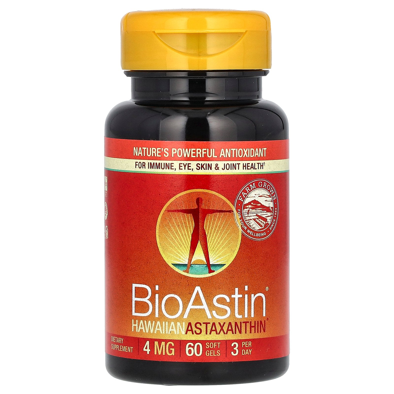 Nutrex Hawaii, BioAstin, Hawaiian Astaxanthin, 4 mg, 60 Soft Gels