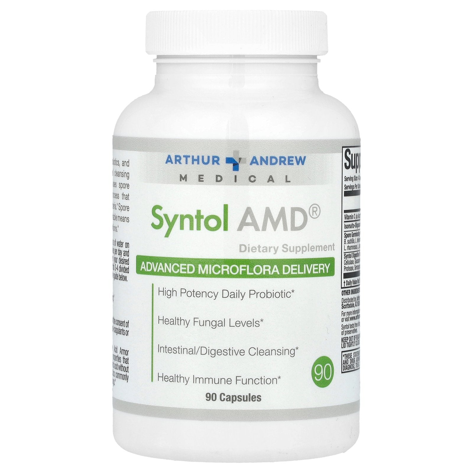 Arthur Andrew Medical, Syntol AMD®, Advanced Microflora Delivery, 90 Capsules