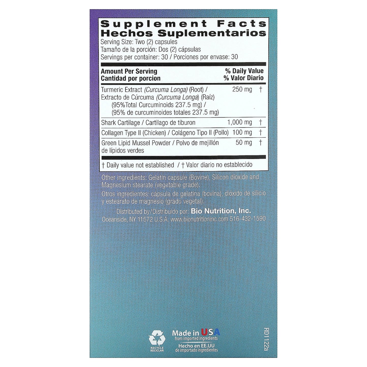 Bio Nutrition, Joint Wellness with Type II Collagen, 60 Capsules