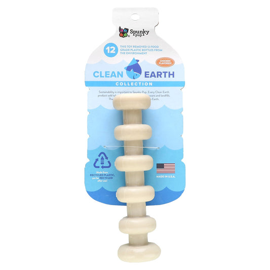 Spunky Pup, Clean Earth Hard Chews, Stick, Chicken, 1 Toy