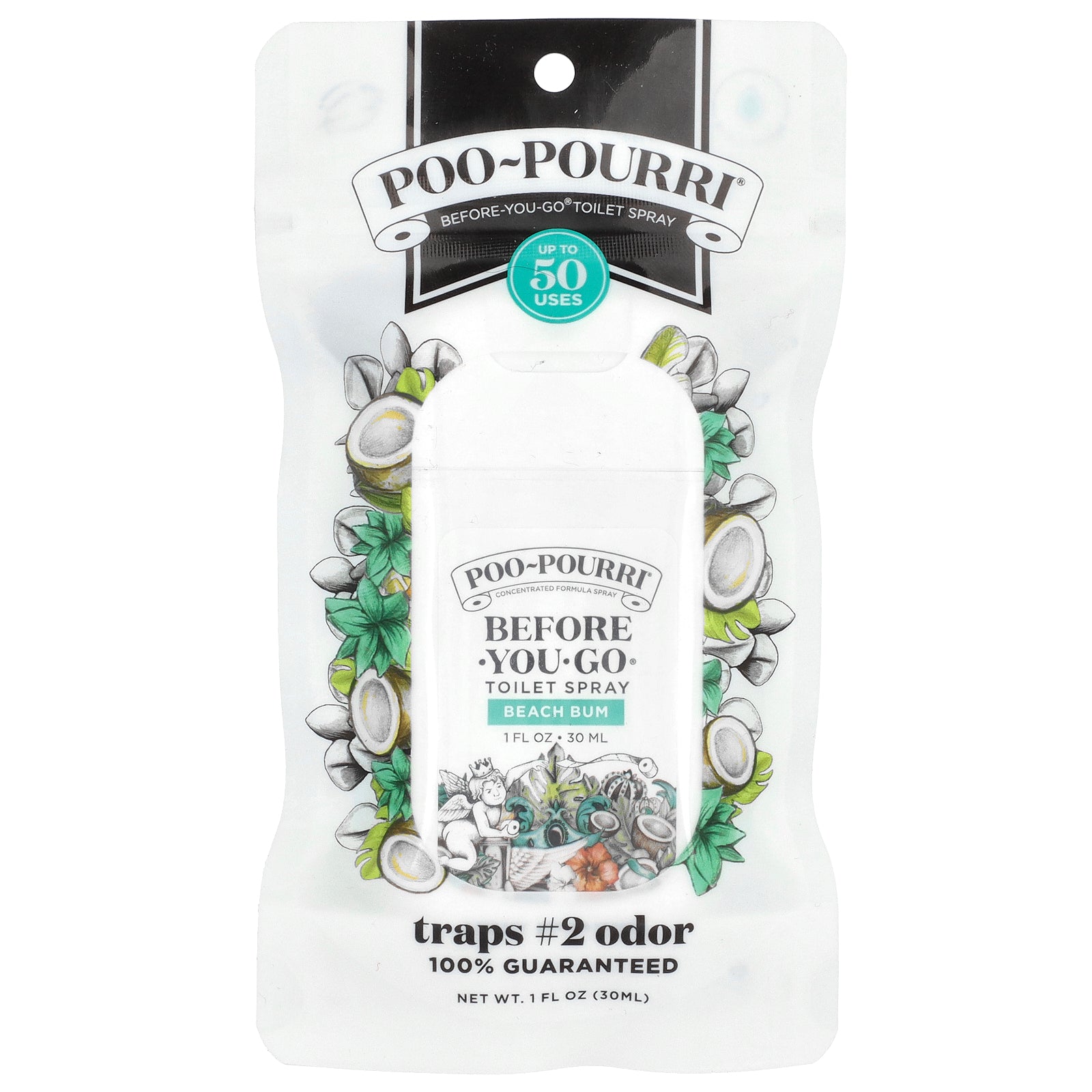 Poo-Pourri, Before-You-Go® Toilet Spray, Beach Bum, 1 fl oz (30 ml