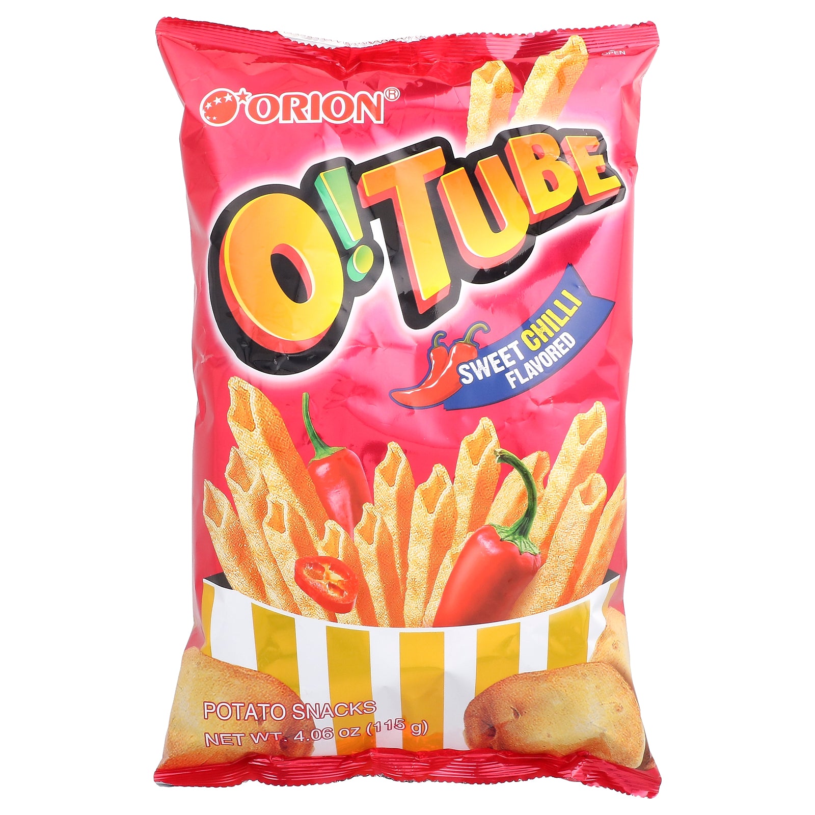 Orion, O!Tube, Potato Snacks, Sweet Chili, 4.06 oz (115 g)