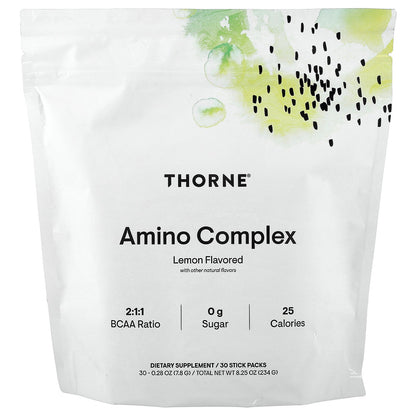 Thorne, Amino Complex, Lemon, 30 Stick Packs, 0.28 oz (7.8 g) Each