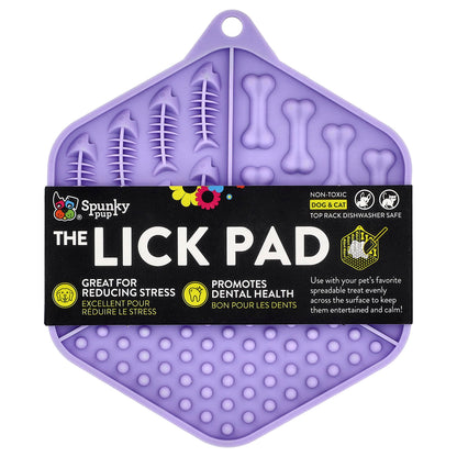 Spunky Pup, The Lick Pad, Dog & Cat, Hexagon, 1 Pad