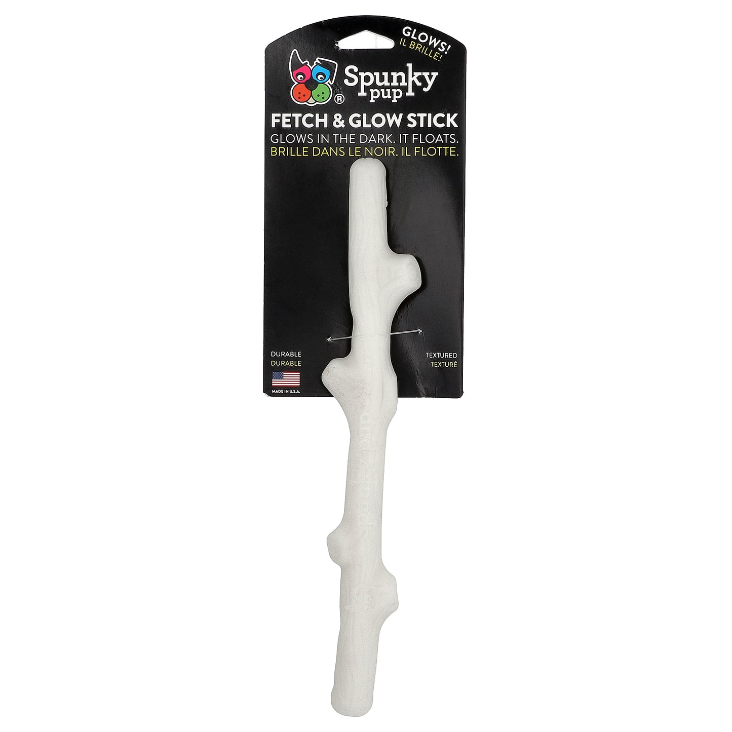 Spunky Pup, Fetch & Glow, Stick, 1 Toy